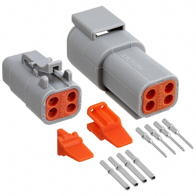 ATM4PS-CKIT CONN PLUG&RCPT 4P CRIMP 16-22AWG