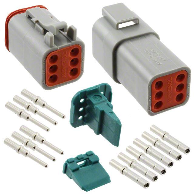 AT6PS-CKIT CONN PLUG&RCPT 6P CRIMP 16-18AWG