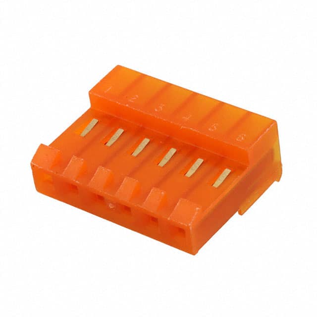 3-641148-6 CONN RCPT 6POS IDC 18AWG GOLD