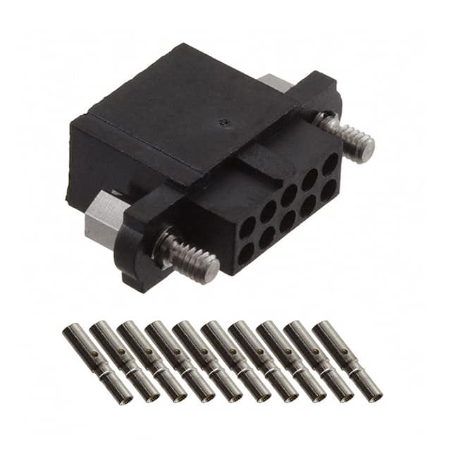 M80-4651042 CONN RCPT 10POS CRIMP 22AWG GOLD