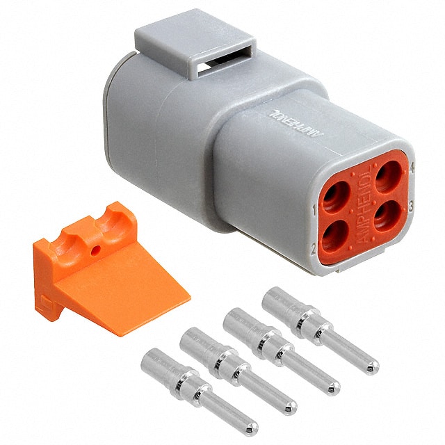 ATP04-4P-KIT01 CONN RCPT 4POS CRIMP 12-14AWG