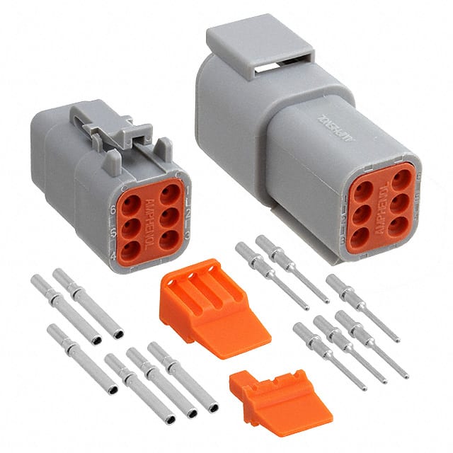 ATM6PS-CKIT CONN PLUG&RCPT 6P CRIMP 16-22AWG