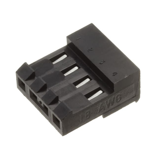 3-644860-4 CONN RCPT 4POS IDC 18AWG TIN