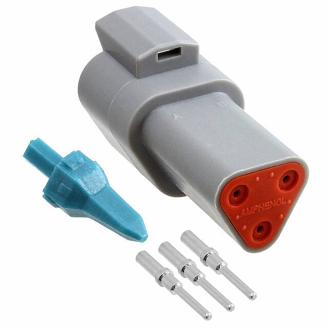 AT04-3P-KIT01 CONN RCPT 3POS CRIMP 16-18AWG