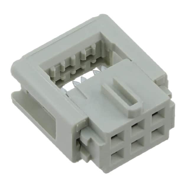 09185066803 CONN RCPT 6POS IDC 26-28AWG