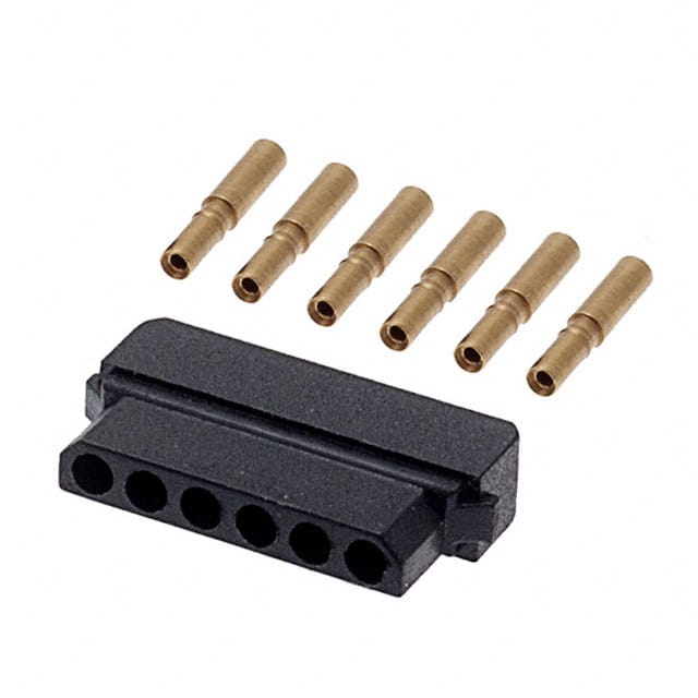 M80-8990605 CONN RCPT 6POS CRIMP 22AWG GOLD