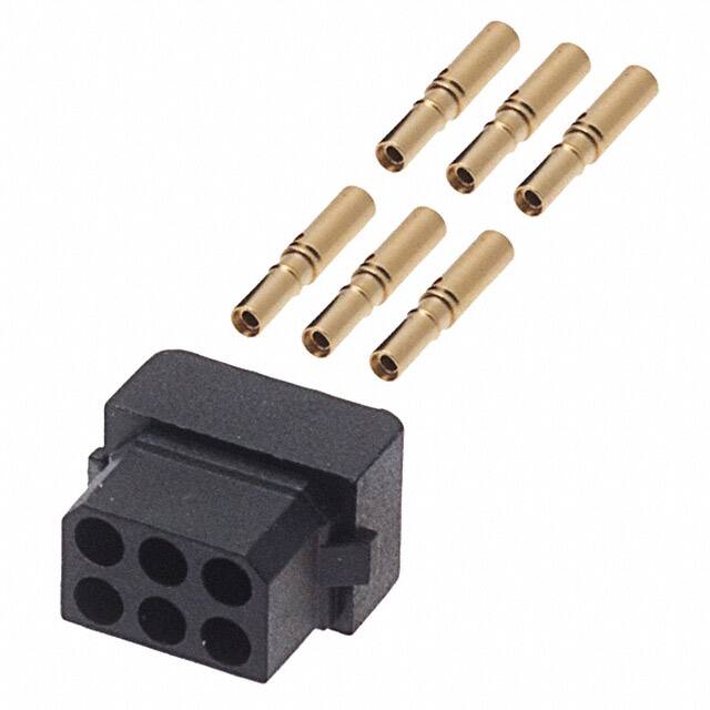 M80-7880605 CONN RCPT 6P CRIMP 28-32AWG GOLD