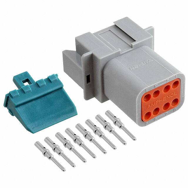 AT04-08PA-KIT01 CONN RCPT 8POS CRIMP 16-18AWG