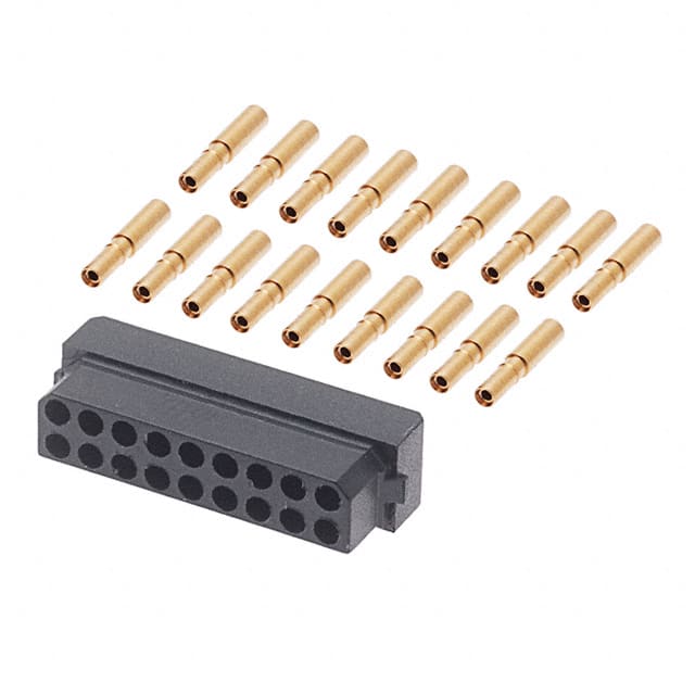 M80-8891805 CONN RCPT 18POS CRIMP 22AWG GOLD