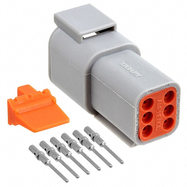 ATM04-6P-KIT01 CONN RCPT 6POS CRIMP 16-22AWG
