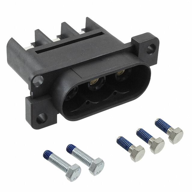 EV1-62RA-3SB CONN RCPT 3POS SCREW SILVER