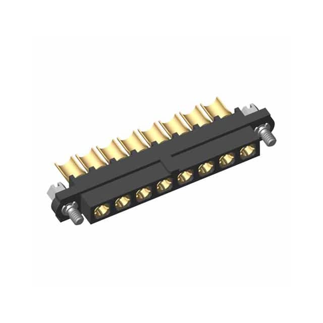 M80-4000000F1-08-PF5-00-000 CONN RCPT 8POS SOLDER 10AWG GOLD