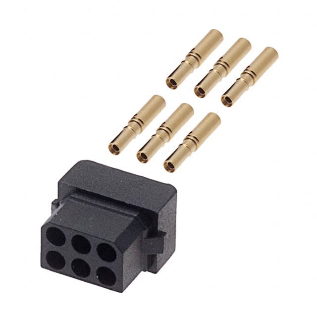 M80-8880605 CONN RCPT 6P CRIMP 24-28AWG GOLD