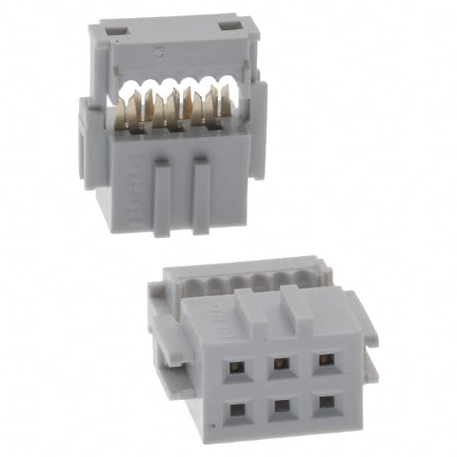 71600-106LF CONN RCPT 6POS IDC 28-30AWG GOLD