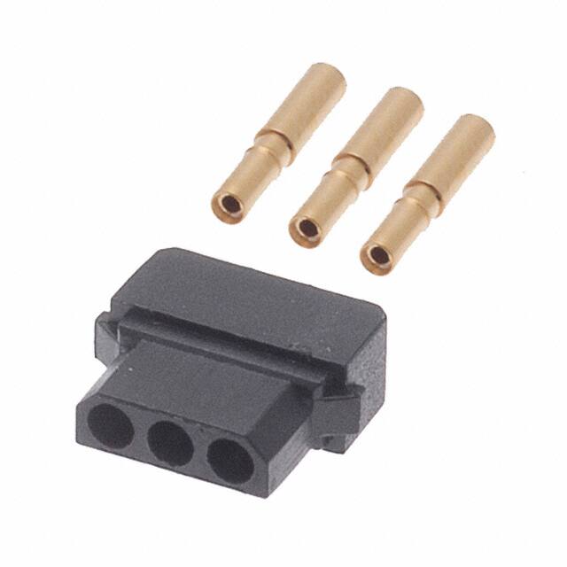M80-8980305 CONN RCPT 3P CRIMP 24-28AWG GOLD