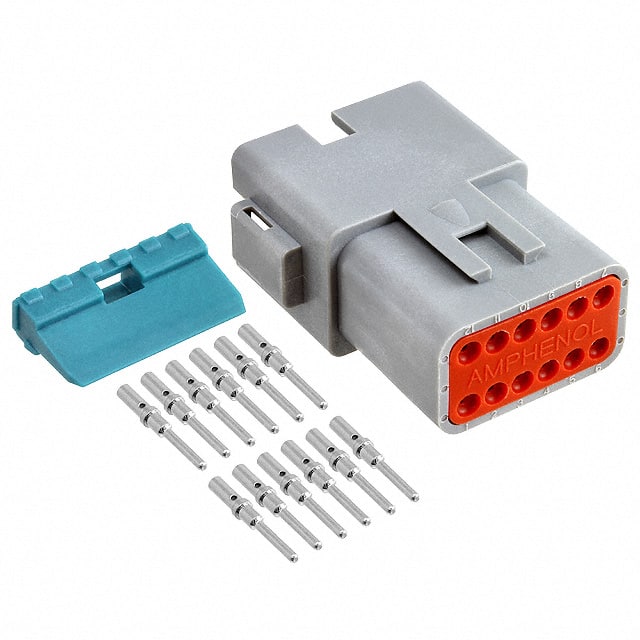 AT04-12PA-KIT01 CONN RCPT 12POS CRIMP 16-18AWG