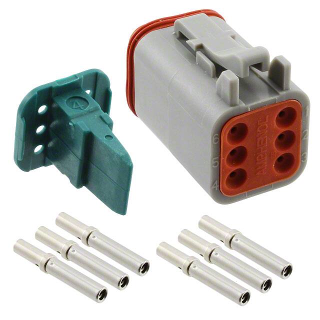 AT06-6S-KIT01 CONN PLUG 6POS CRIMP 16-18AWG