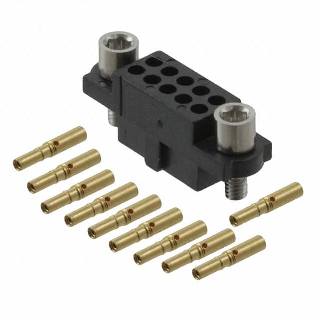 M80-4801005 CONN RCPT 10POS CRIMP 22AWG GOLD