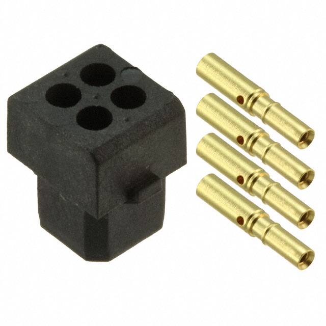 M80-8440445 CONN RCPT 4P CRIMP 24-28AWG GOLD