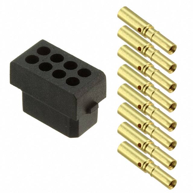 M80-8440845 CONN RCPT 8P CRIMP 24-28AWG GOLD