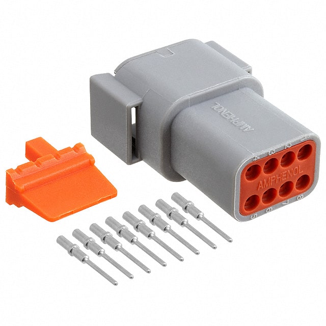 ATM04-08PA-KT01 CONN RCPT 8POS CRIMP 16-22AWG