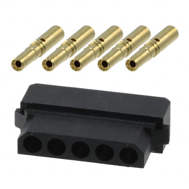 M80-8450545 CONN RCPT 5P CRIMP 24-28AWG GOLD