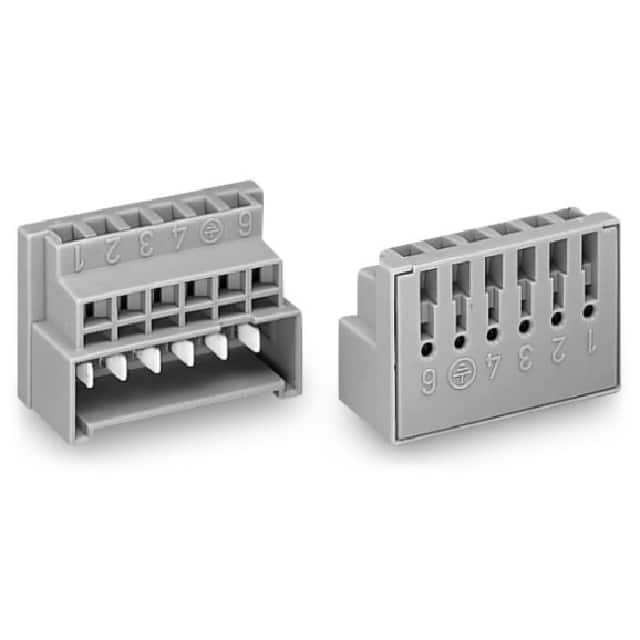 730-116 MALE CONNECTOR 6-POLE, GRAY
