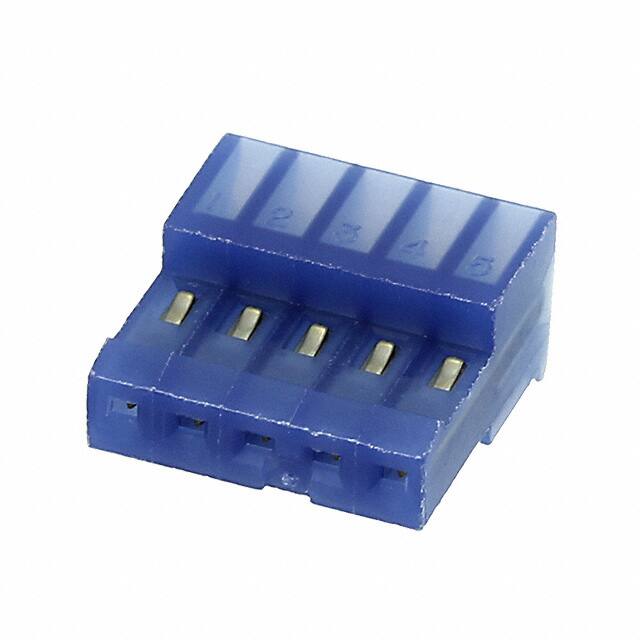 641192-5 CONN RCPT 5POS IDC 26AWG GOLD