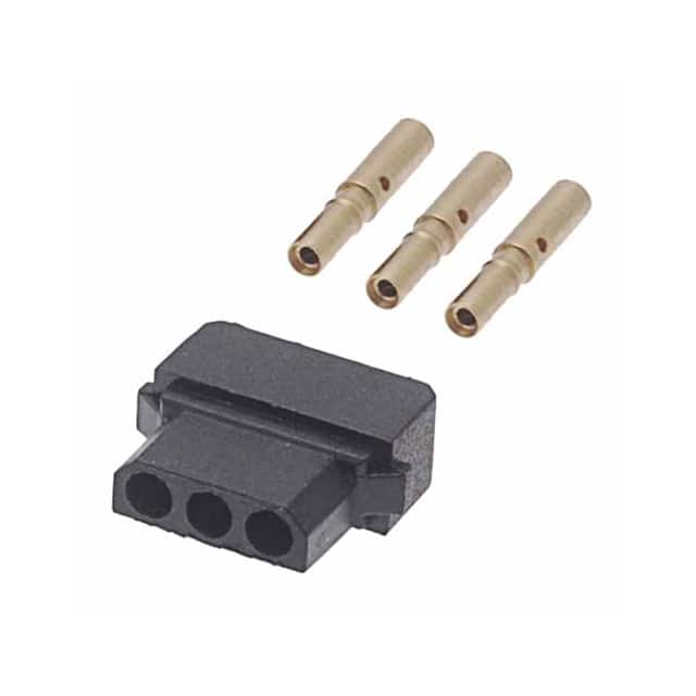 M80-6110345 CONN RCPT 3POS CRIMP 22AWG GOLD