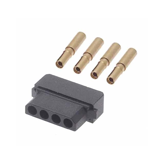 M80-6110445 CONN RCPT 4POS CRIMP 22AWG GOLD