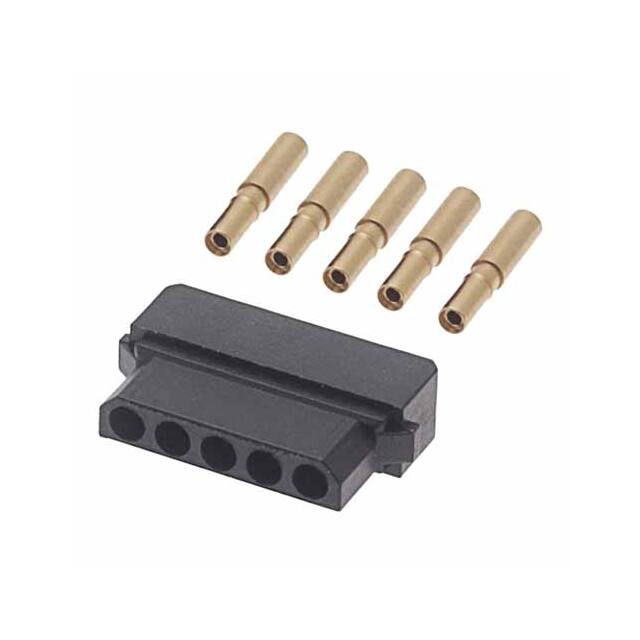M80-6110545 CONN RCPT 5POS CRIMP 22AWG GOLD