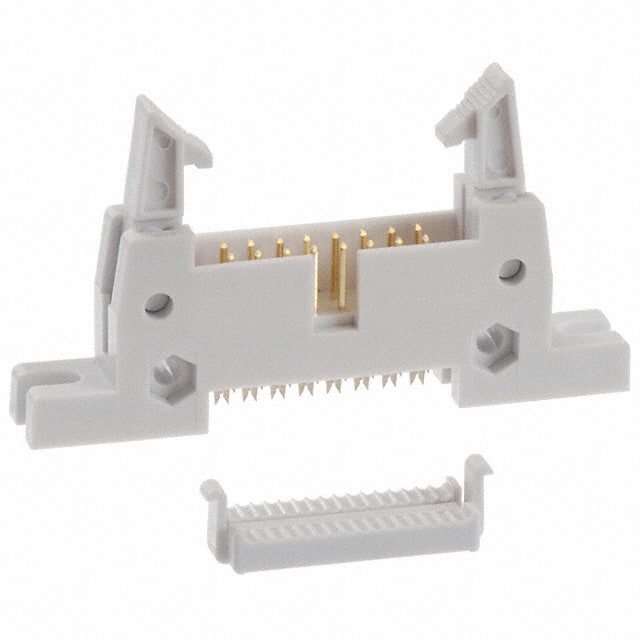 AWH16G-E232-IDC-R CONN HEADER 16POS IDC GOLD