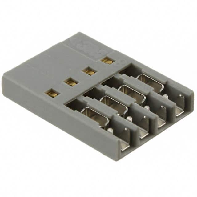 CHG-1004-001010-KCP CONN RCPT 4POS IDC 26-28AWG GOLD