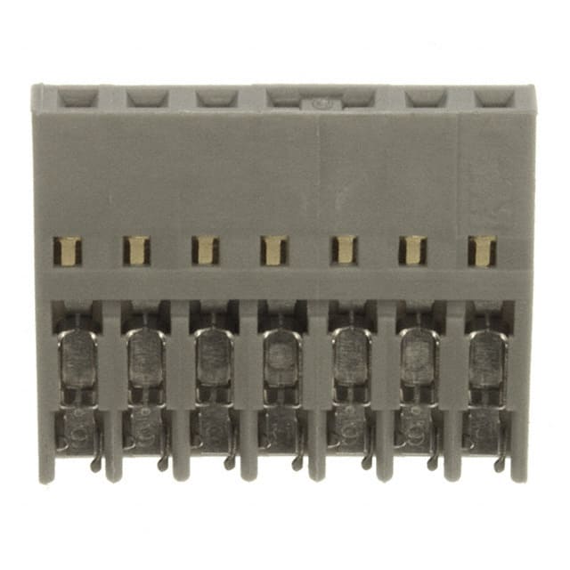 CHG-1007-001010-KCP CONN RCPT 7POS IDC 26-28AWG GOLD