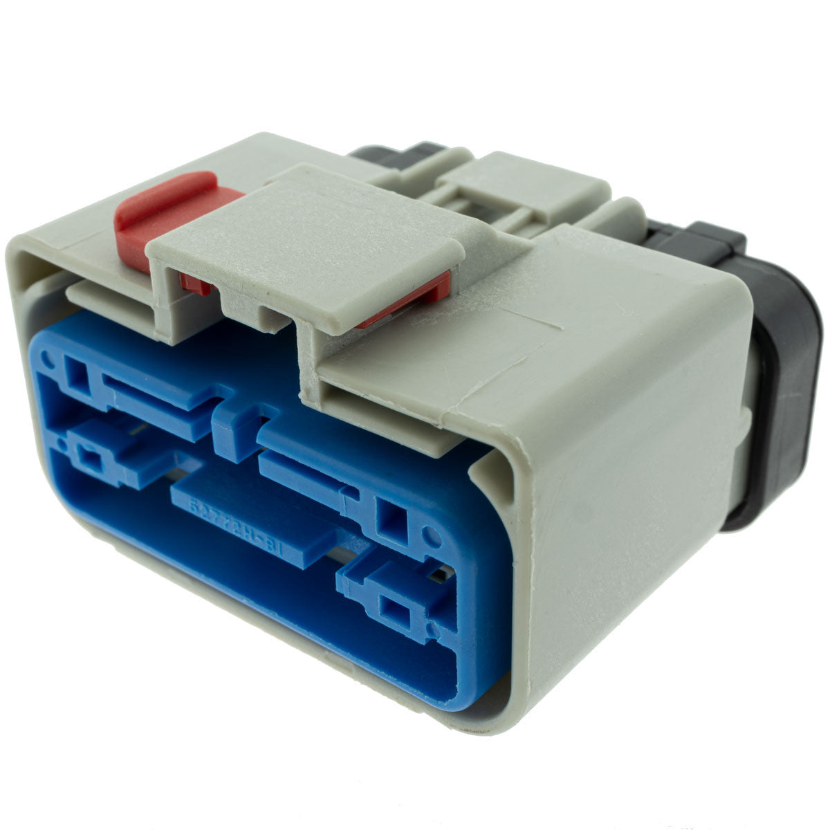 54201412 The Aptiv PLC 54201412 is a gray, 14-way female connector housing from the APEX 2.8 series. It is RoHS3 compliant and has an MSL rating of 1.