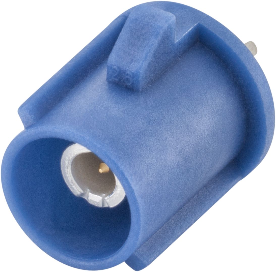 59S10K-40MT5-C The Rosenberger 59S10K-40MT5-C is a FAKRA series straight plug connector designed for PCB mounting. It features automotive coding C blue and comes in tape & reel packaging.