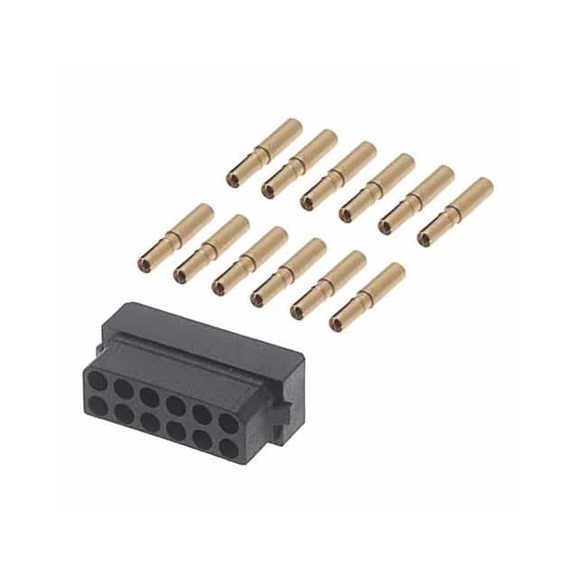 M80-6131245 CONN RCPT 12POS CRIMP 22AWG GOLD