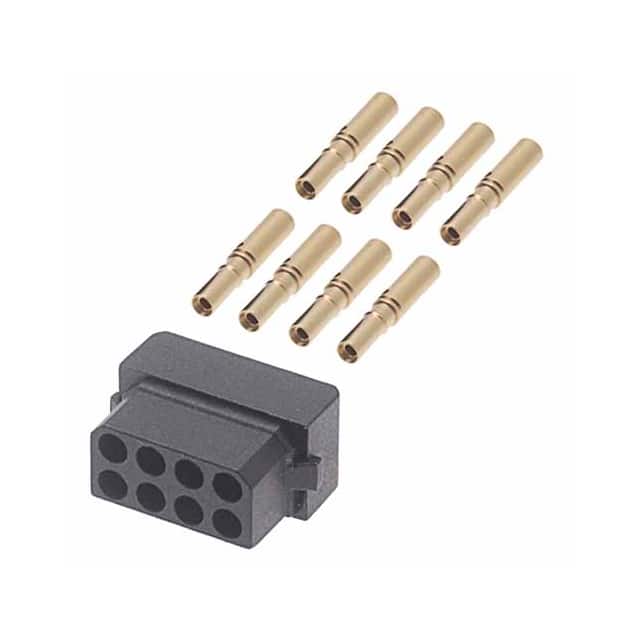 B5740-208-F-C-2 4+4 POS. FEMALE DIL 24-28AWG CAB