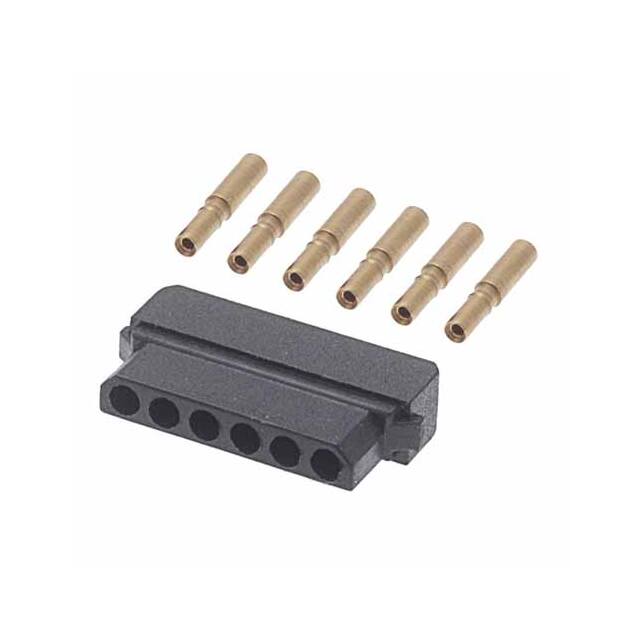 B5740-106-F-D-2 6 POS. FEMALE SIL 22AWG CABLE CO