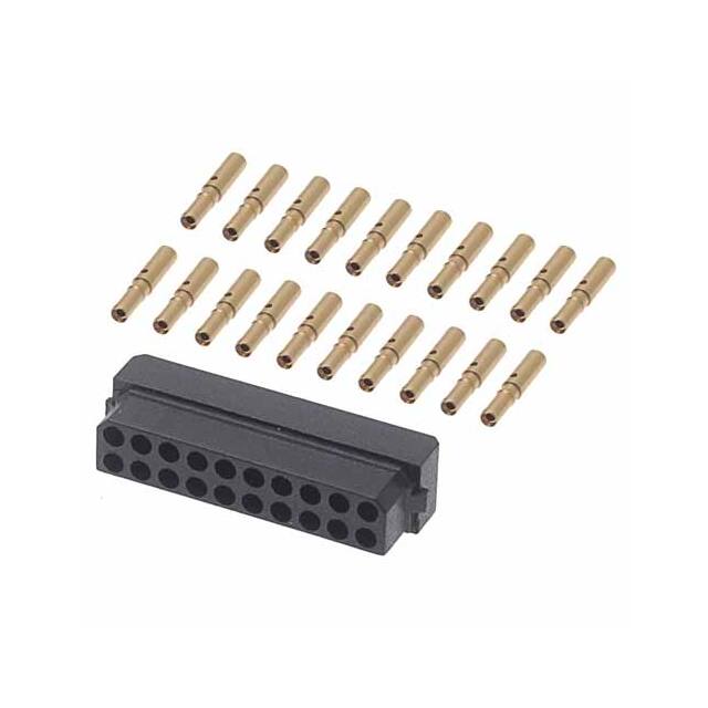 M80-6132045 CONN RCPT 20POS CRIMP 22AWG GOLD