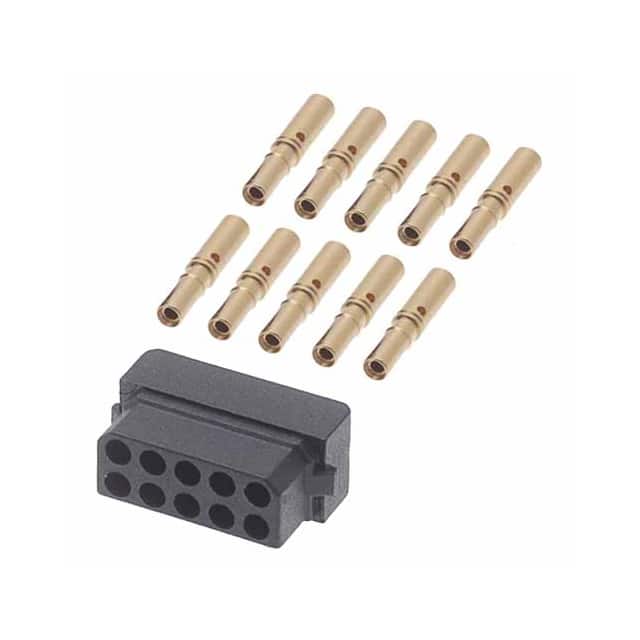 B5740-210-F-C-2 5+5 POS. FEMALE DIL 24-28AWG CAB