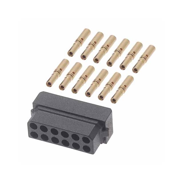 B5740-212-F-C-2 6+6 POS. FEMALE DIL 24-28AWG CAB