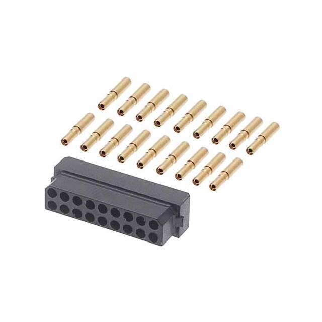 B5740-218-F-D-2 9+9 POS. FEMALE DIL 22AWG CABLE
