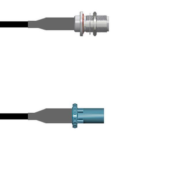 Q-1X05B0008060i CBL ASSY N-FAKRA J TO P RG58 5'