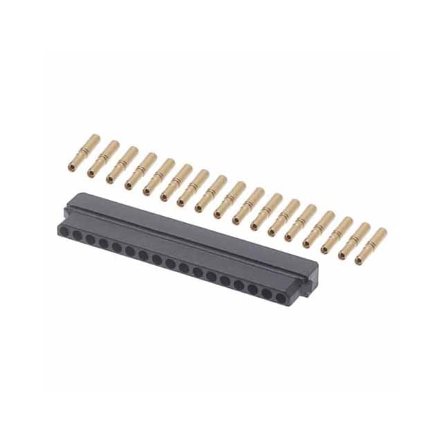 B5740-117-F-C-2 17 POS. FEMALE SIL 24-28AWG CABL