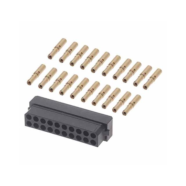 B5740-220-F-C-2 10+10 POS. FEMALE DIL 24-28AWG C