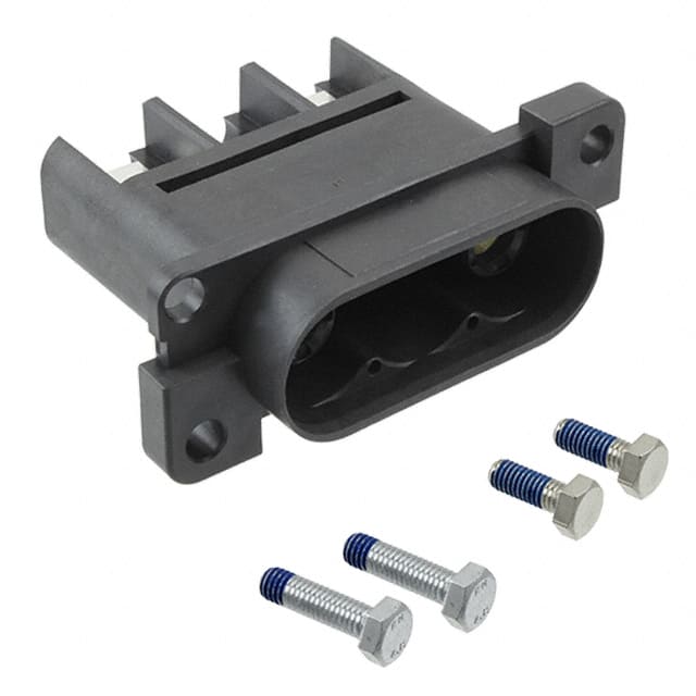 EV1-62RA-2SB CONN RCPT 2POS SCREW SILVER