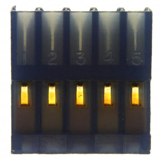 644043-5 CONN RCPT 5POS IDC 26AWG GOLD
