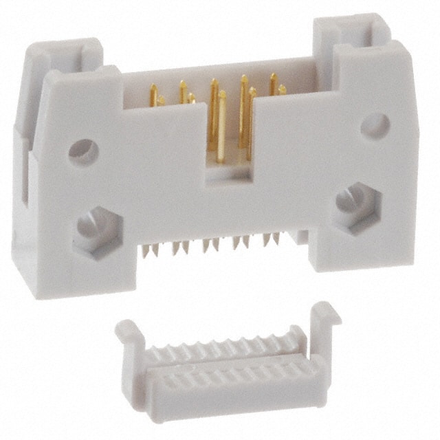 AWH10G-0202-IDC-R CONN HEADER 10POS IDC GOLD