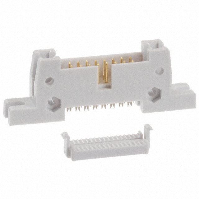 AWH16G-E202-IDC-R CONN HEADER 16POS IDC GOLD